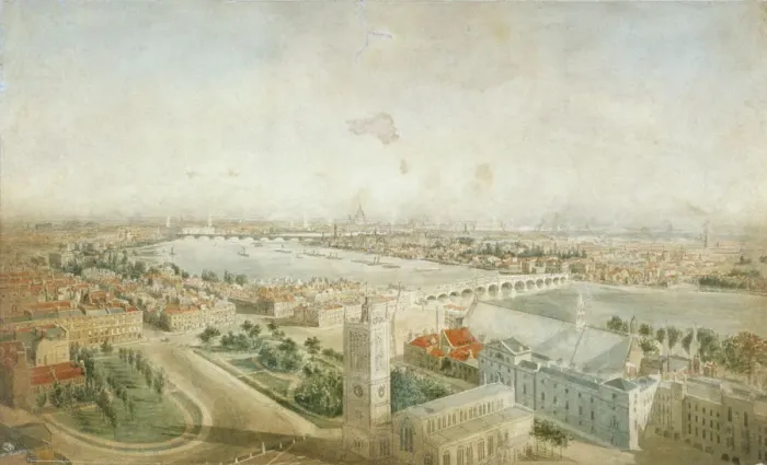 Framed Print : Westminster, London, c1830. Artist: Thomas Kearnan Framed Print : Westminster, London, c1830. Artist: Thomas Kearnan