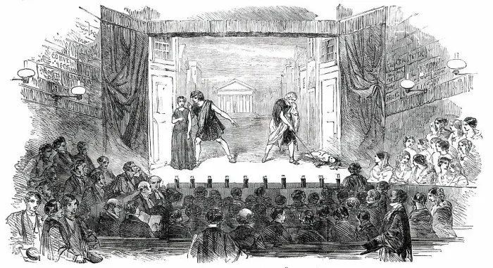 Framed Print : Westminster Play - Scene from the Andria of Terence, 1850. Creator: Unknown. Westminster Play - Scene from the Andria of Terence, 1850. Creator: Unknown Framed Print : Westminster Play - Scene from the Andria of Terence, 1850. Creator: Unknown. Westminster Play - Scene from the Andria of Terence, 1850. Creator: Unknown