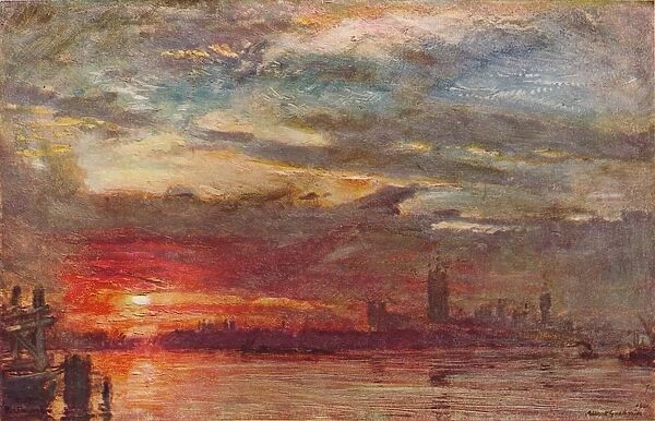 Westminster Sunset, 1900. Artist: Albert Goodwin
