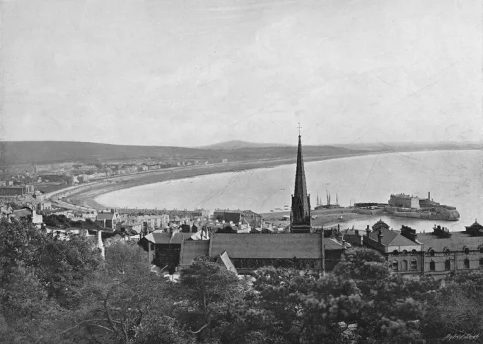 Framed Print : Weston-Super-Mare, c1896. Artist: Davies Brothers Framed Print : Weston-Super-Mare, c1896. Artist: Davies Brothers