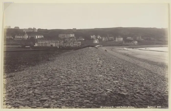 Framed Print : Westward Ho and Pebble Ridge, 1860 / 94. Creator: Francis Bedford Framed Print : Westward Ho and Pebble Ridge, 1860 / 94. Creator: Francis Bedford