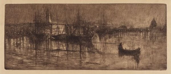 A Wet Evening in Venice, c. 1880. Creator: Otto Henry Bacher