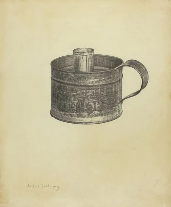 Framed Print : Wetting Cup, c. 1940. Creator: Julius Bellamy Framed Print : Wetting Cup, c. 1940. Creator: Julius Bellamy