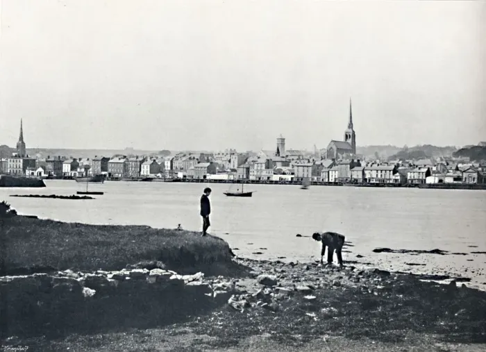 Framed Print : Wexford - From the Opposite Shore, 1895 Framed Print : Wexford - From the Opposite Shore, 1895