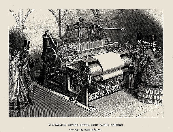 W.G. Taylors Patent Power Loom Calico Machine, . Creator: Anonymous