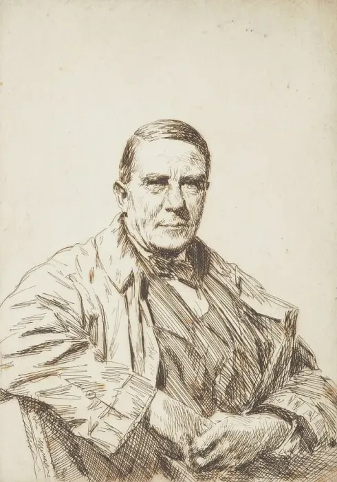 Framed Print : W.H. Hutton, 1927, England, Joseph Simpson. Gift of Sir John Ilott, 1927. Creator: Joseph Simpson Framed Print : W.H. Hutton, 1927, England, Joseph Simpson. Gift of Sir John Ilott, 1927. Creator: Joseph Simpson
