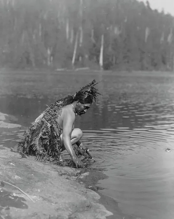 Framed Print : Whale ceremonial - Clayoquot, c1910. Creator: Edward Sheriff Curtis Framed Print : Whale ceremonial - Clayoquot, c1910. Creator: Edward Sheriff Curtis