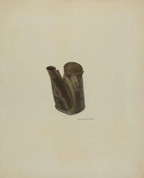 Framed Print : Whale Oil Lamp, c. 1940. Creator: Jack Williamson Framed Print : Whale Oil Lamp, c. 1940. Creator: Jack Williamson