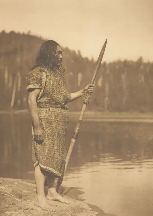 Framed Print : The Whaler - Clayoquot, 1915. Creator: Edward Sheriff Curtis Framed Print : The Whaler - Clayoquot, 1915. Creator: Edward Sheriff Curtis