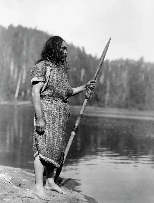 Framed Print : The whaler-Clayoquot, c1910. Creator: Edward Sheriff Curtis Framed Print : The whaler-Clayoquot, c1910. Creator: Edward Sheriff Curtis