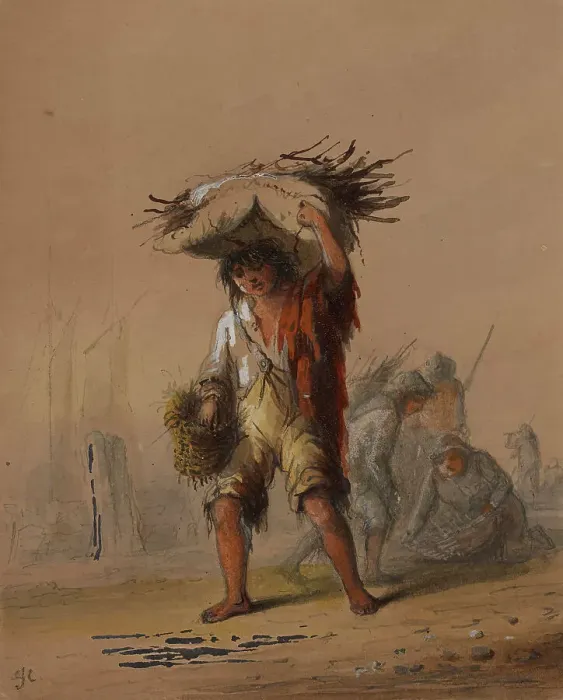 Framed Print : Wharf Rat, mid 19th century. Creator: Alfred Jacob Miller Framed Print : Wharf Rat, mid 19th century. Creator: Alfred Jacob Miller