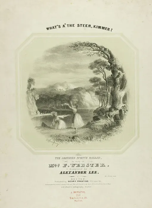 Framed Print : What's A The Steer, Kimmer!, 1840. Creator: Benjamin Champney Framed Print : What's A The Steer, Kimmer!, 1840. Creator: Benjamin Champney