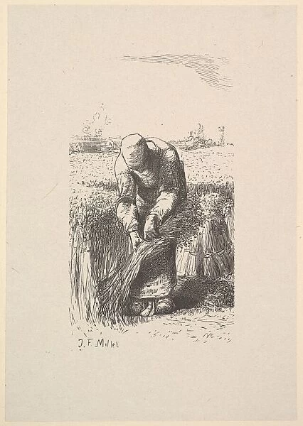 The Wheat Gatherer, 1853. Creator: Jacques-Adrien Lavieille