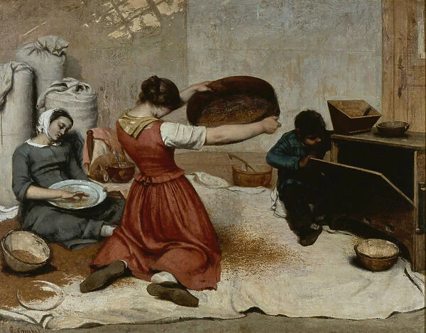 The Wheat Sifters (Les Cribleuses de Ble), 1854