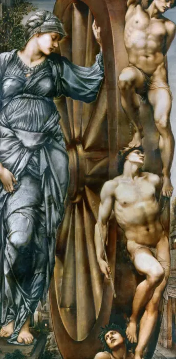 Framed Print : The Wheel of Fortune, 1875-1883. Artist: Sir Edward Coley Burne-Jones Framed Print : The Wheel of Fortune, 1875-1883. Artist: Sir Edward Coley Burne-Jones