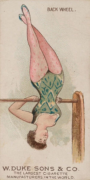 Back Wheel, from the Gymnastic Exercises series (N77) for Duke brand cigarettes, 1887