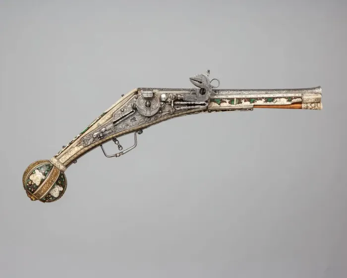 Framed Print : Wheellock Pistol, German, Nuremberg, ca. 1580. Creator: Peter Danner Framed Print : Wheellock Pistol, German, Nuremberg, ca. 1580. Creator: Peter Danner