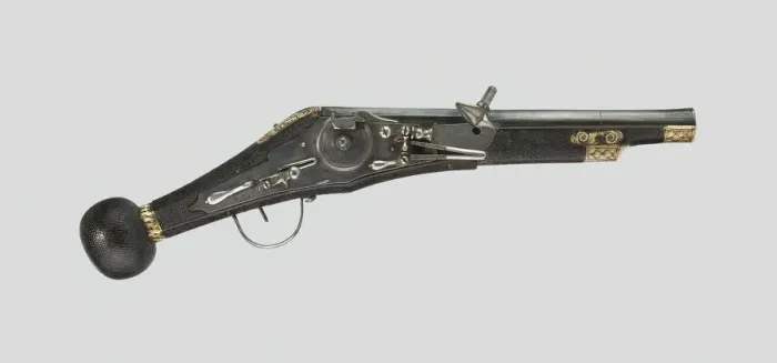 Framed Print : Wheellock Puffer (Pistol) for the Mounted Bodyguard of the Elector of Saxony Framed Print : Wheellock Puffer (Pistol) for the Mounted Bodyguard of the Elector of Saxony