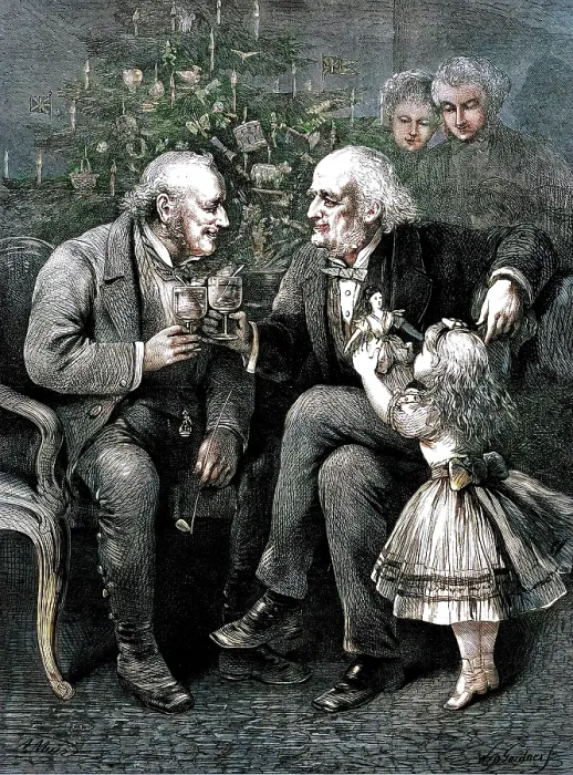 Framed Print : 'When We Were Boys Together', - drawn by A. Muir, 1873. Creator: William Biscombe Gardner Framed Print : 'When We Were Boys Together', - drawn by A. Muir, 1873. Creator: William Biscombe Gardner