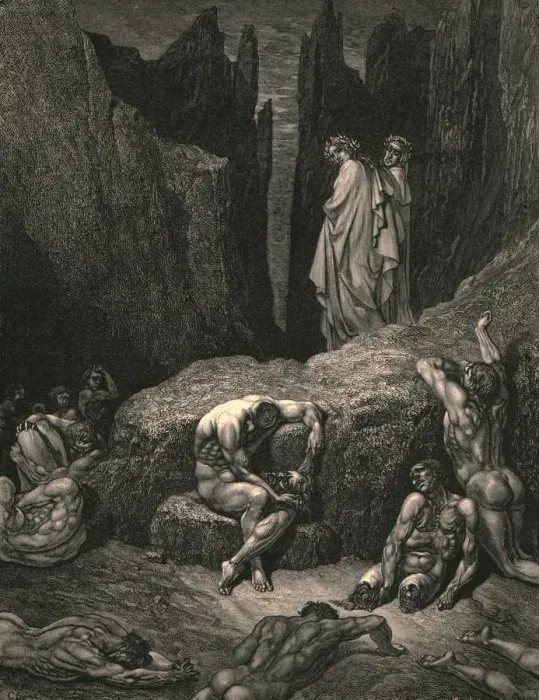 Framed Print : Wherefore doth fasten yet thy sight below amongst the maim d and miserable shades? Framed Print : Wherefore doth fasten yet thy sight below amongst the maim d and miserable shades?