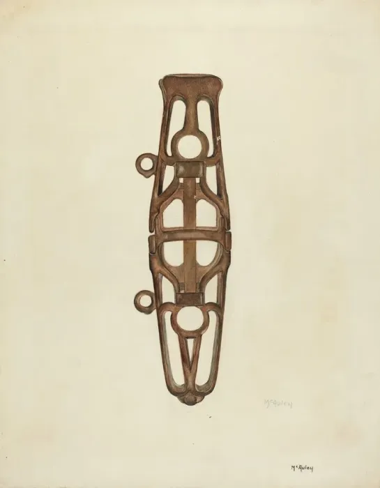 Framed Print : Whip Socket, 1935 / 1942. Creator: William McAuley Framed Print : Whip Socket, 1935 / 1942. Creator: William McAuley