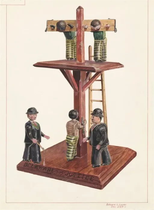 Framed Print : Whipping Post, 1935 / 1942. Creator: Edward L Loper Framed Print : Whipping Post, 1935 / 1942. Creator: Edward L Loper