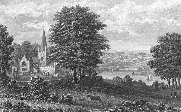 Whippingham Church, Isle of Wight, 1851. Artist: George Brannon