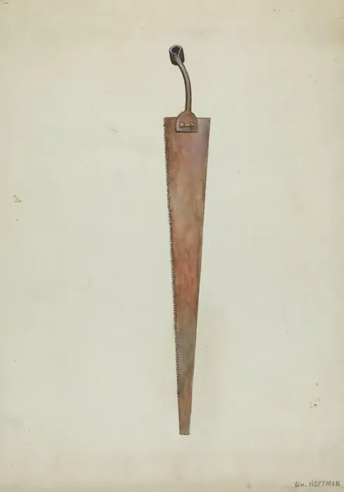 Framed Print : Whipsaw, c. 1937. Creator: William Hoffman Framed Print : Whipsaw, c. 1937. Creator: William Hoffman