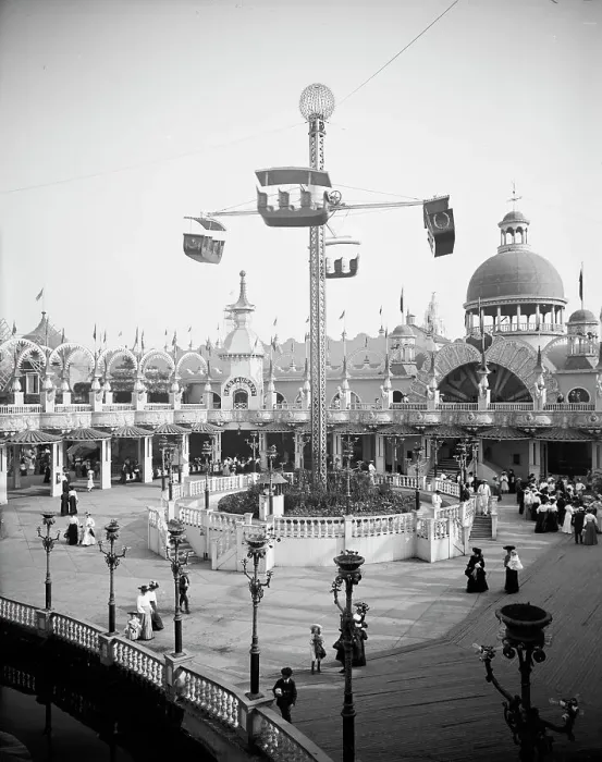 Framed Print : Whirl of the Whirl, Luna Park, Coney Island, N.Y. c1905. Creator: Unknown Framed Print : Whirl of the Whirl, Luna Park, Coney Island, N.Y. c1905. Creator: Unknown