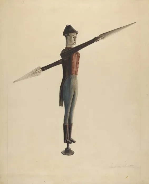 Framed Print : Whirligig, c. 1937. Creator: Isabelle De Strange Framed Print : Whirligig, c. 1937. Creator: Isabelle De Strange