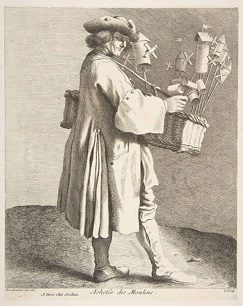 Whirligig Peddler, 1742. Creator: Caylus, Anne-Claude-Philippe de