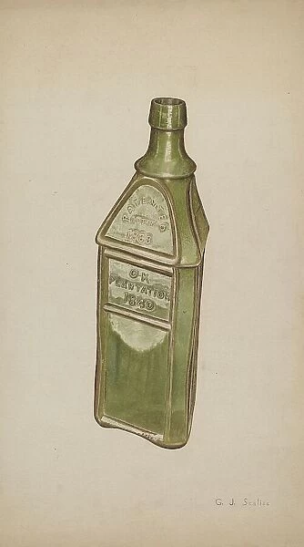 Whiskey Bottle, c. 1941. Creator: Gerald Scalise