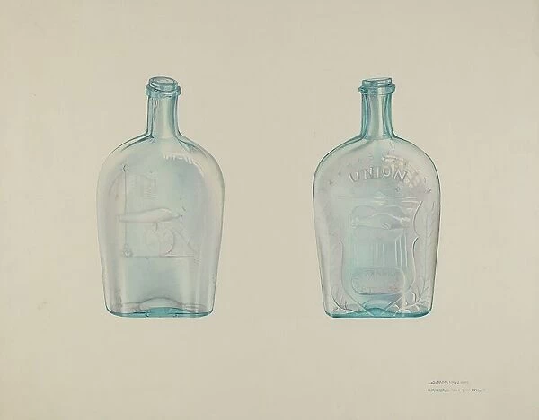 Whiskey Bottle, c. 1943. Creator: Loraine Makimson