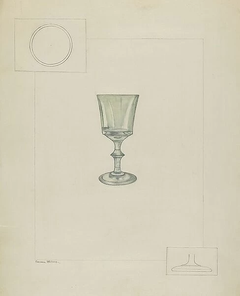 Whiskey Glass, c. 1936. Creator: Emma Wilson