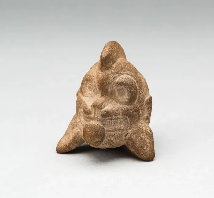 Framed Print : Whistle in the Form of the Head of a Jaguar, Possibly A. D. 250 / 900. Creator: Unknown Framed Print : Whistle in the Form of the Head of a Jaguar, Possibly A. D. 250 / 900. Creator: Unknown