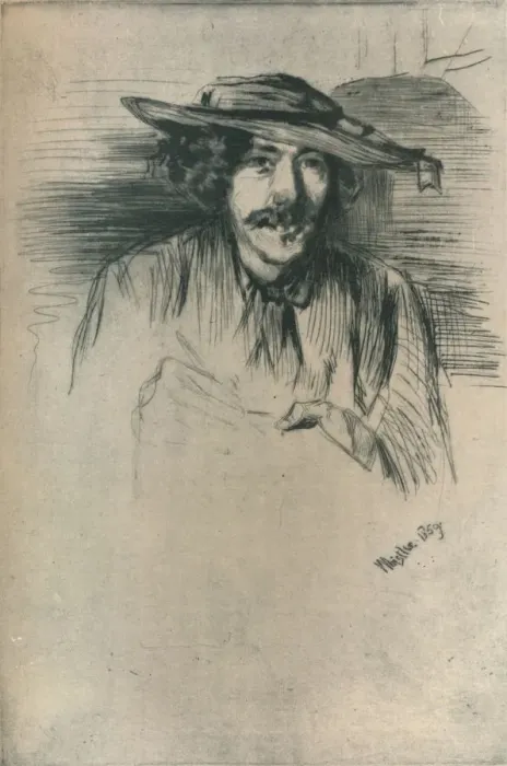 Framed Print : Whistler, 1859, (1904). Artist: James Abbott McNeill Whistler Framed Print : Whistler, 1859, (1904). Artist: James Abbott McNeill Whistler