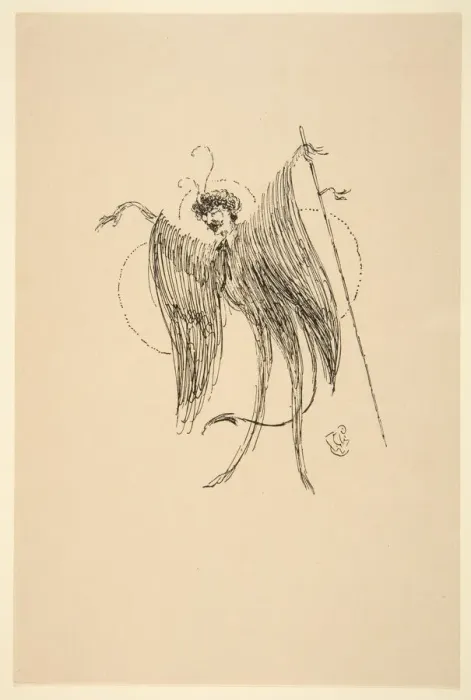 Framed Print : Whistler as Butterfly, 19th-20th century. Creator: James Abbott McNeill Whistler Framed Print : Whistler as Butterfly, 19th-20th century. Creator: James Abbott McNeill Whistler