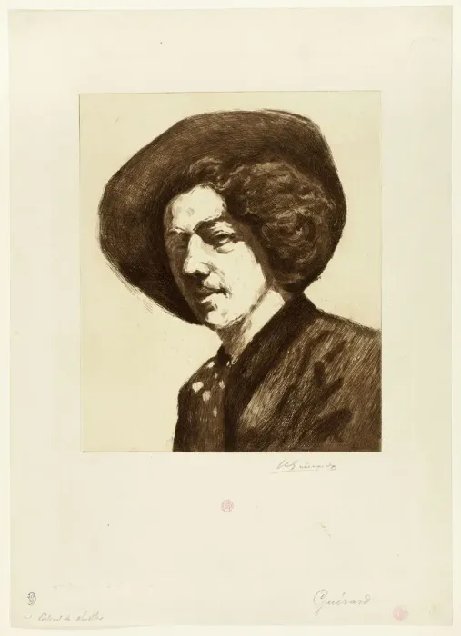 Framed Print : Whistler. Creator: Henri-Charles Guerard Framed Print : Whistler. Creator: Henri-Charles Guerard