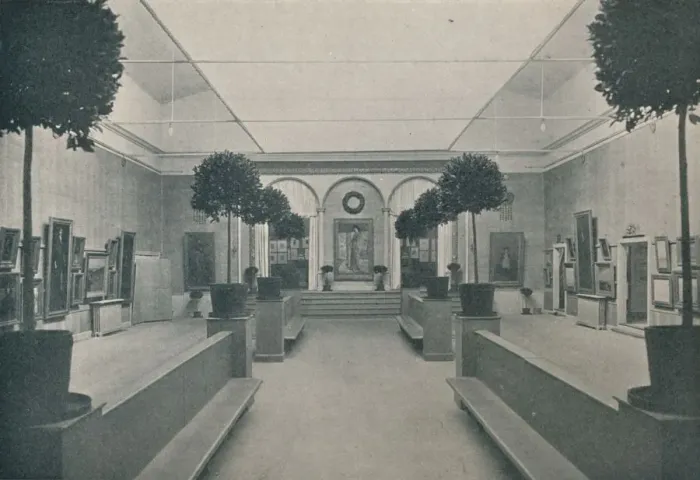 Framed Print : The Whistler Memorial Exhibition, Boston, 1904