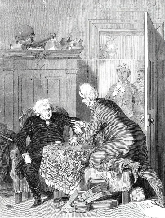 Framed Print : The Whistonian Controversy, from the picture by Mulready R. A Framed Print : The Whistonian Controversy, from the picture by Mulready R. A