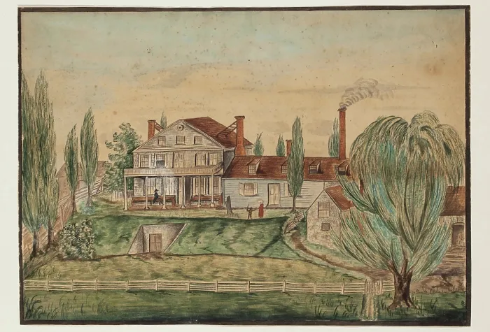 Framed Print : Whitby Hall, c1840s. Creator: Martha Gray Thomas Framed Print : Whitby Hall, c1840s. Creator: Martha Gray Thomas