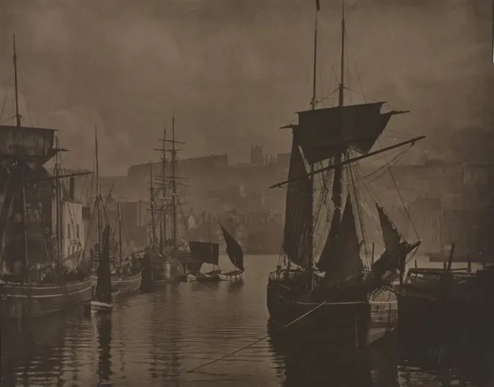 Framed Print : Whitby Harbor, c. 1885. Creator: Frank Meadow Sutcliffe (British, 1853-1941) Framed Print : Whitby Harbor, c. 1885. Creator: Frank Meadow Sutcliffe (British, 1853-1941)