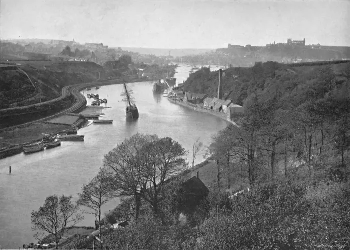 Framed Print : Whitby, from Larpool, c1896. Artist: Frank Meadow Sutcliffe Framed Print : Whitby, from Larpool, c1896. Artist: Frank Meadow Sutcliffe