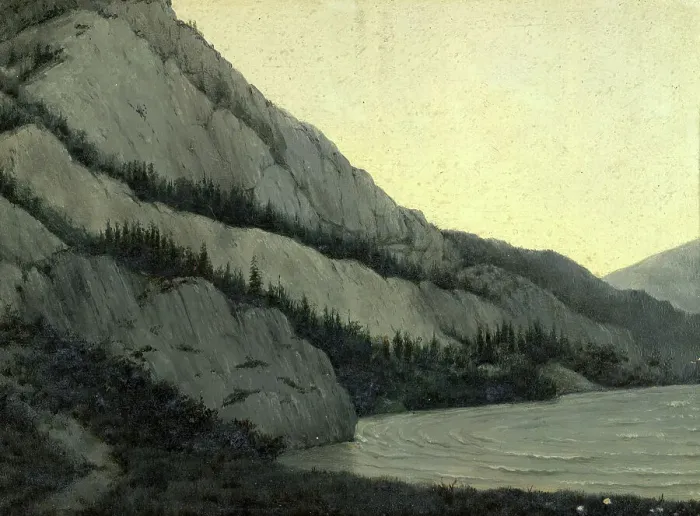 Framed Print : White Bom on the Chu River View From the South West Altai, 1880-1897. Creator: Pavel Mikhailovich Kosharov Framed Print : White Bom on the Chu River View From the South West Altai, 1880-1897. Creator: Pavel Mikhailovich Kosharov