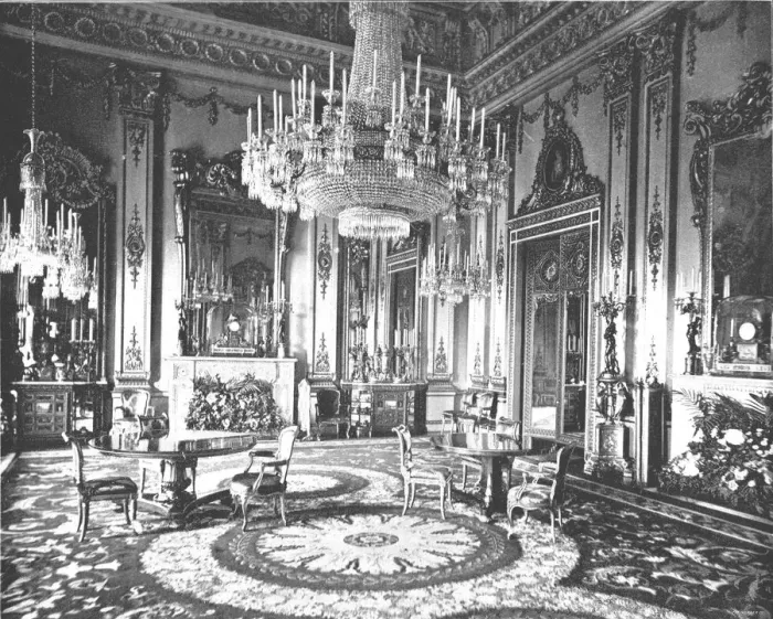 Framed Print : The White Drawing Room, Buckingham Palace, London, 1894. Creator: Unknown Framed Print : The White Drawing Room, Buckingham Palace, London, 1894. Creator: Unknown
