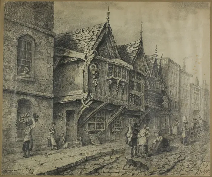 Framed Print : White Friars, Chester, 1831. Creator: George Sidney Shepherd Framed Print : White Friars, Chester, 1831. Creator: George Sidney Shepherd