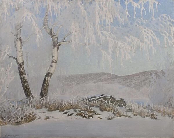 White Frost in Sunshine, 1903. Creator: Gustaf Fjaestad