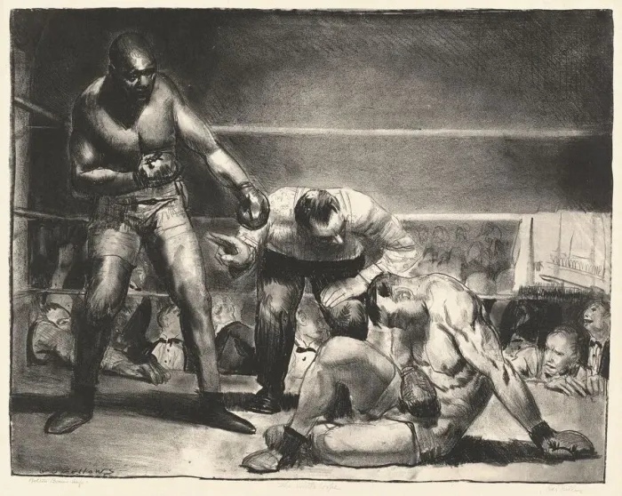 Framed Print : The White Hope, 1921. Creator: George Wesley Bellows Framed Print : The White Hope, 1921. Creator: George Wesley Bellows