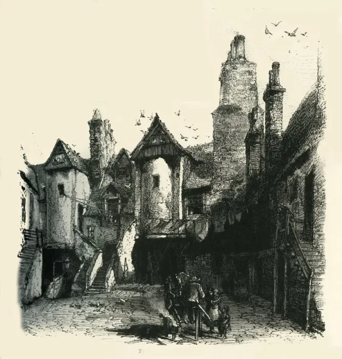 Framed Print : The White Horse Hostel, c1870 Framed Print : The White Horse Hostel, c1870