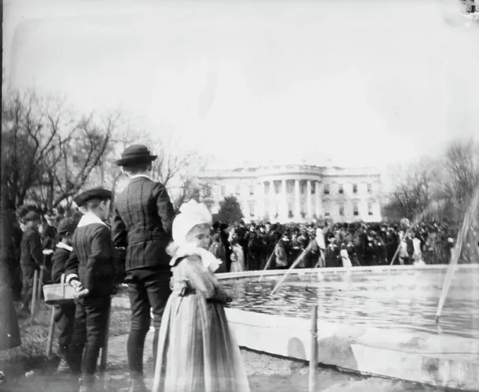 Framed Print : White House, 1889--Easter Monday, 1889. Creator: Frances Benjamin Johnston Framed Print : White House, 1889--Easter Monday, 1889. Creator: Frances Benjamin Johnston